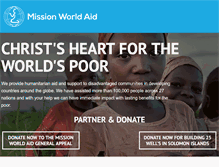 Tablet Screenshot of missionworldaid.org